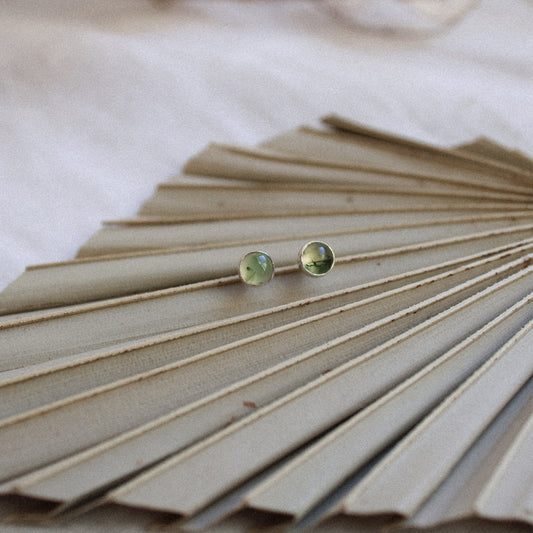 Earring | Prehnite Studs